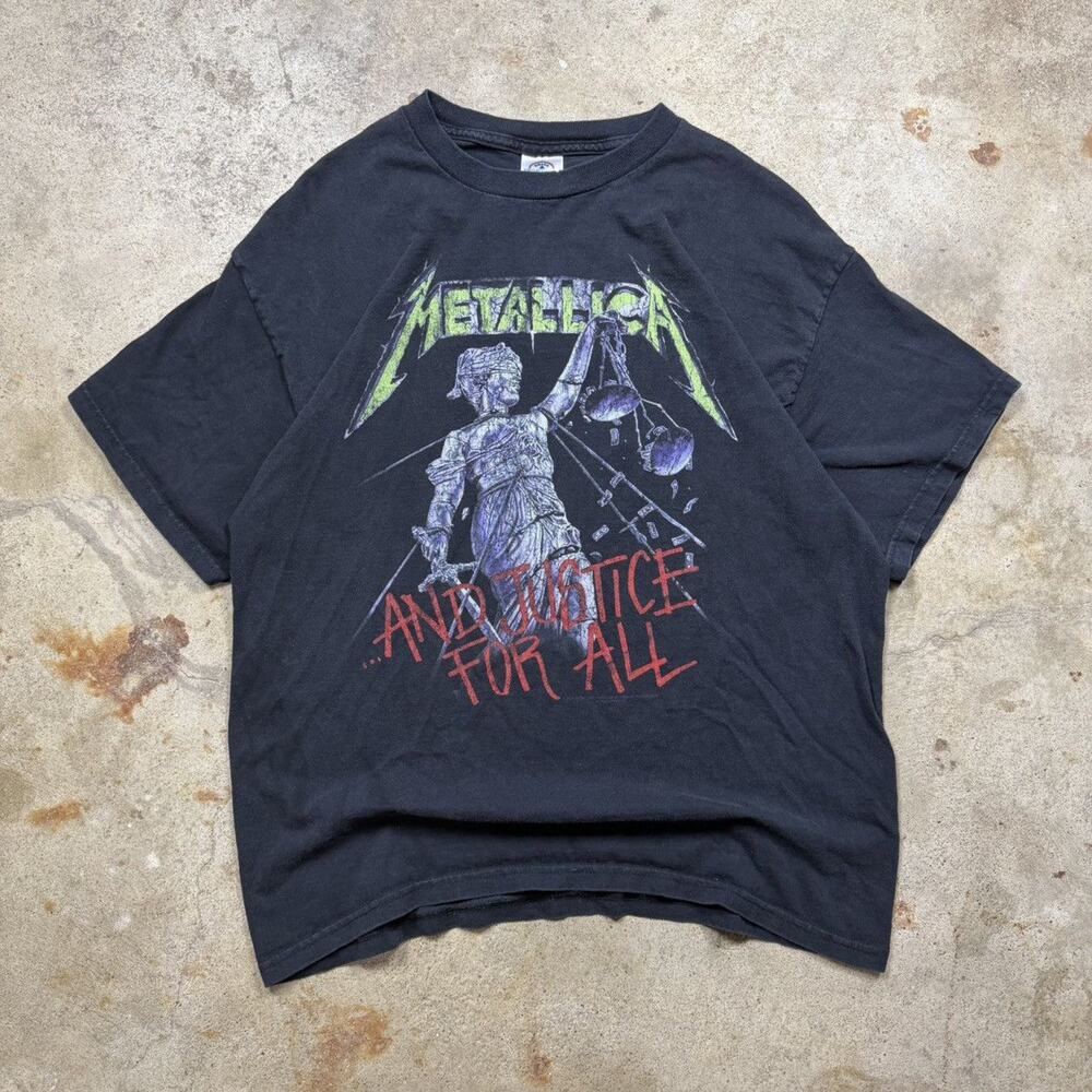 VTG 2008 Metallica And Justice For All Band Tee Shirt Size L